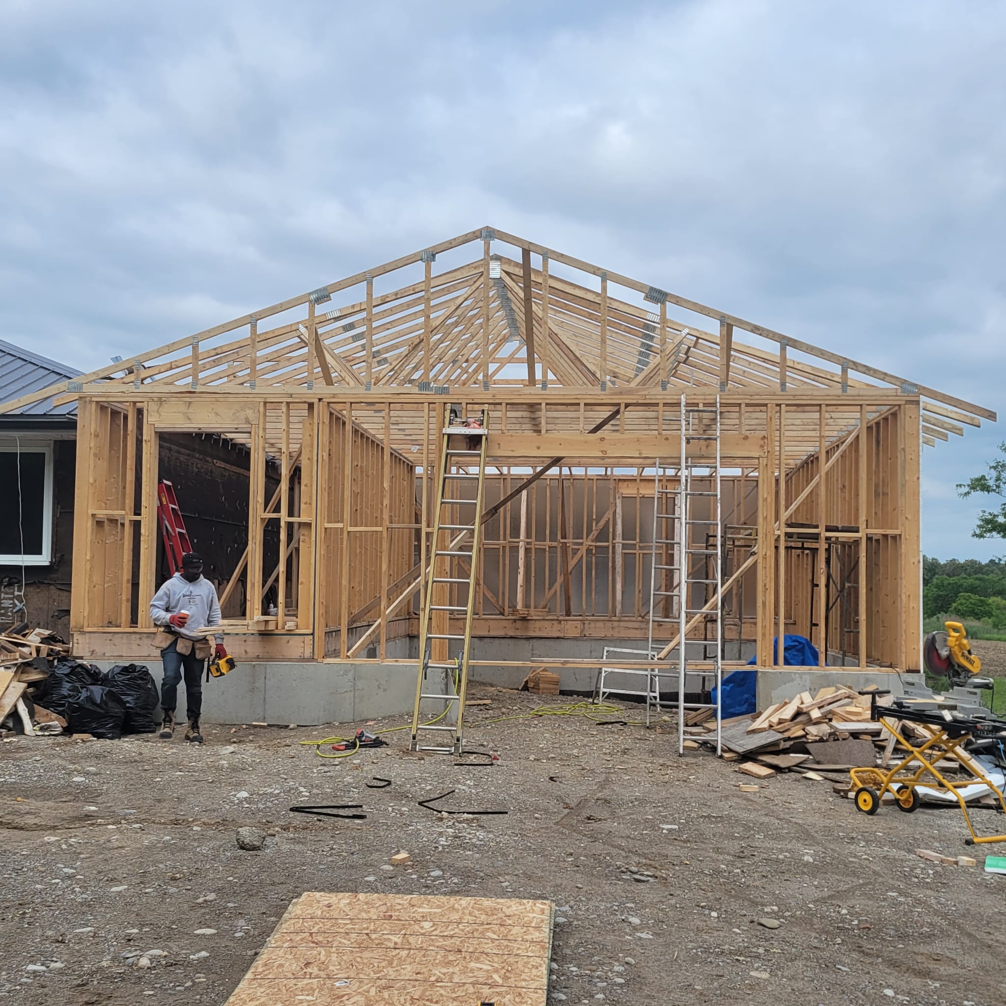 Full Garage framing and addition
